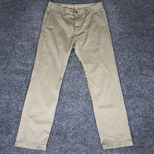 prAna Table Rock Pant Mens 34x30 Beige Slim Stretch Outdoor Hiking Travel Casual
